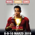 Manifesto Cartoomics Shazam 2019