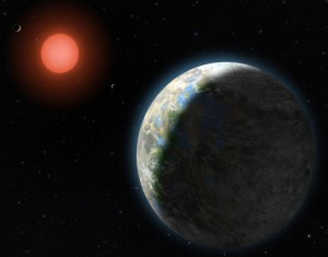 L’inesistente Gliese 581g in un’immagine pittorica